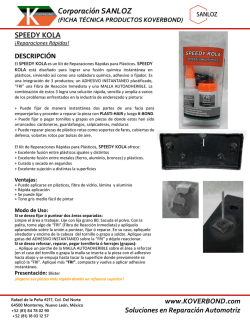 Corporaci&oacute;n SANLOZ - Resanadores Koverbond