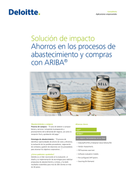 Soluci&oacute;n de impacto Ahorros en los procesos de
