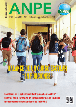 Pruebas externas en los centros de Primaria.