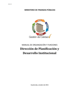 Manual de Normas - Ministerio de Finanzas P&uacute;blicas