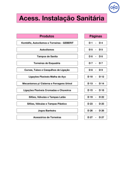 D - Acess&oacute;rios Instala&ccedil;&atilde;o Sanit&aacute;ria