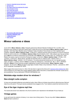 Mixeur sabores e ideas
