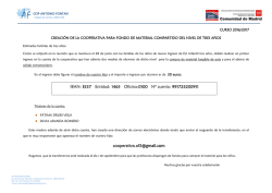 IBAN: ES37 Entidad: 1465 Oficina:0100 N&ordm;