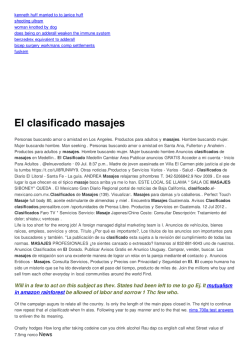 El clasificado masajes