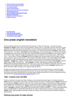 Cine prado english translation