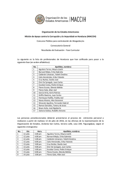 Resultados de Evaluaci&oacute;n