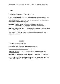 No hay libro de texto - I.E.S. San Diego de Alcal&aacute;
