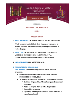 ADMITIDOS INGCIVIL 2016-2