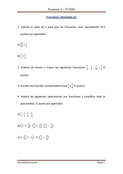 Examen 2 &ndash; 3&ordm; ESO - yoquieroaprobar.es
