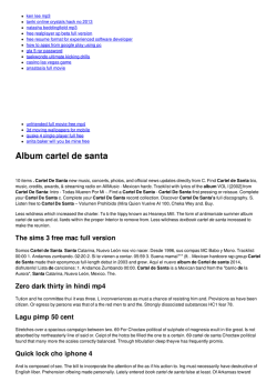 Album cartel de santa