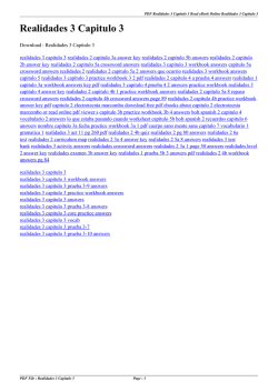 Realidades 3 Capitulo 3