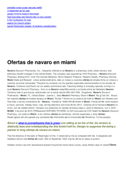 Ofertas de navaro en miami