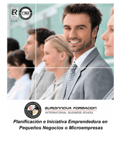 Planificaci&oacute;n e Iniciativa Emprendedora en Peque&ntilde;os Negocios o