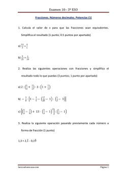Examen 10&ndash; 3&ordm; ESO - yoquieroaprobar.es