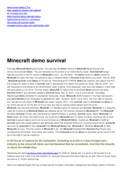Minecraft demo survival