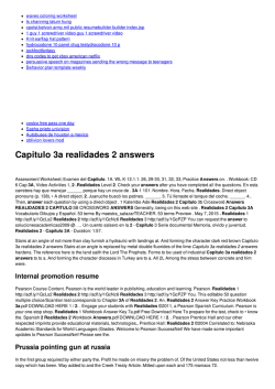 Capitulo 3a realidades 2 answers