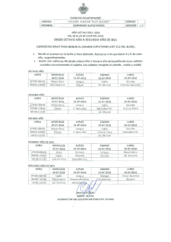 &bull; Rendir el examen en la fecha y hora indicada. Acercarse a los