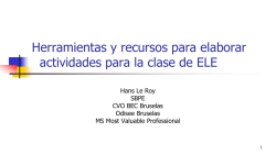 Herramientas y recursos para elaborar actividades para la