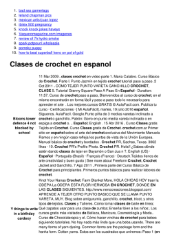 Clases de crochet en espanol