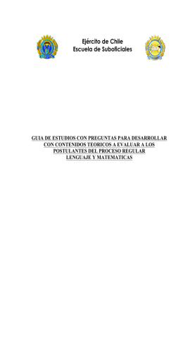 Gu&iacute;a de estudio LENGUAJE y MATEM&Aacute;TICAS