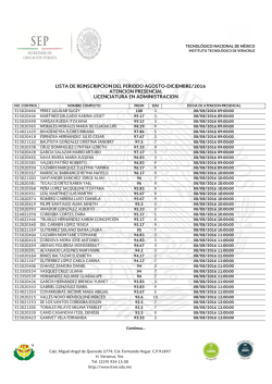 lic. administracion - Instituto Tecnol&oacute;gico de Veracruz