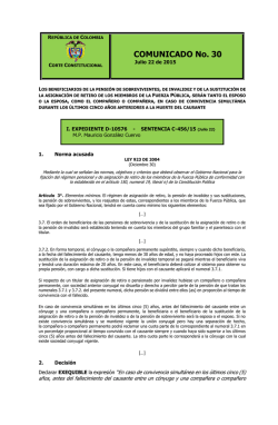 COMUNICADO No. 30 - Documentos &ndash; Universidad Externado de