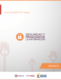 Gu&iacute;a de gesti&oacute;n de riesgos