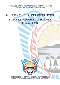 GU&Iacute;A DE MEDIOS PERIOD&Iacute;STICOS Y TRABAJADORES DE PRENSA