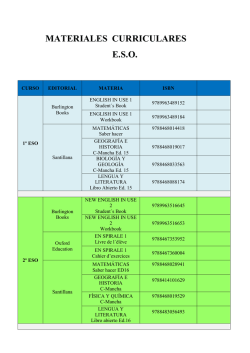 materiales curriculares eso - Colegio Lope de Vega en Talavera de