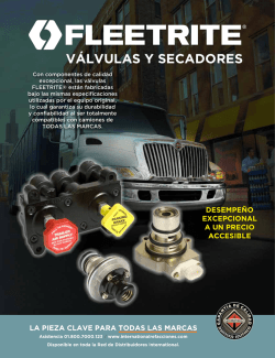 v&aacute;lvulas y secadores