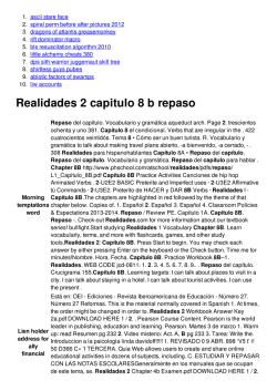 Realidades 2 capitulo 8 b repaso