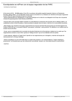 Eurodiputados se re&Atilde;&ordm;nen con el equipo negociador