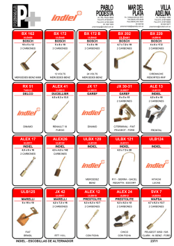 indiel - escobillas de alternador