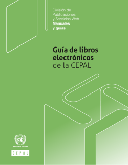 Libros electr&oacute;nicos - Repositorio CEPAL