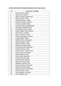 LISTADO DEFINITIVO PRESELECCIONADOS