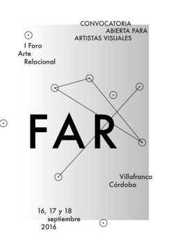 Villafranca C&oacute;rdoba I Foro Arte Relacional 16, 17 y 18