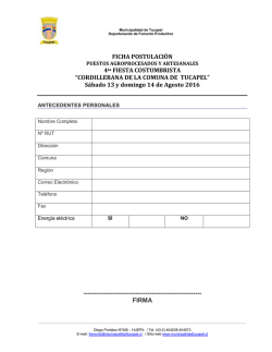 ficha agroprocesados y artesania