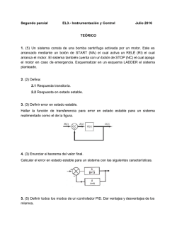 Segundo parcial EL3. Instrumentaci&oacute;n y Control Julio 2016