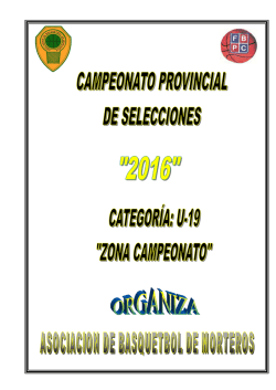 campeonato provincial de selecciones