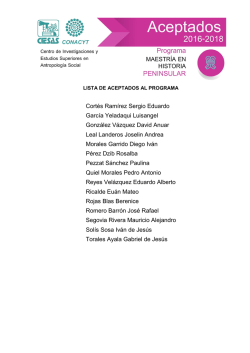 Peninsular 2016-2018