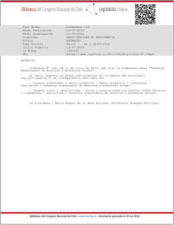 Ordenanza N&deg; 150