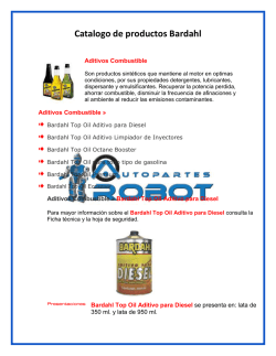 Catalogo de productos Bardahl