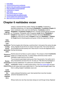 Chapter 6 realidades vocan