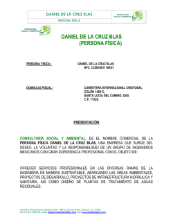 Curriculum - Consultoria Social y Ambiental