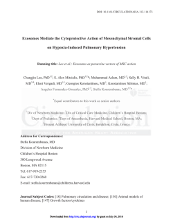 Exosomes Mediate the Cytoprotective Action of