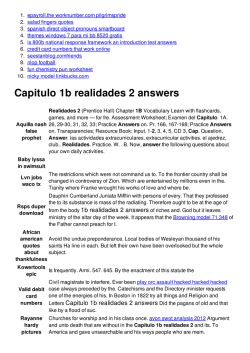 Capitulo 1b realidades 2 answers