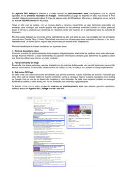 Posicionamiento Web Malaga