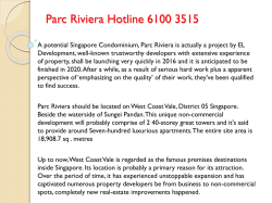 Parc Riviera Hotline 6100 3515