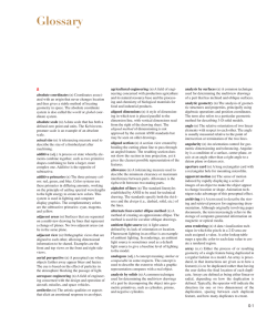 Glossary