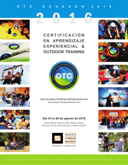 Presentaci&oacute;n del Proceso de Certificaci&oacute;n de